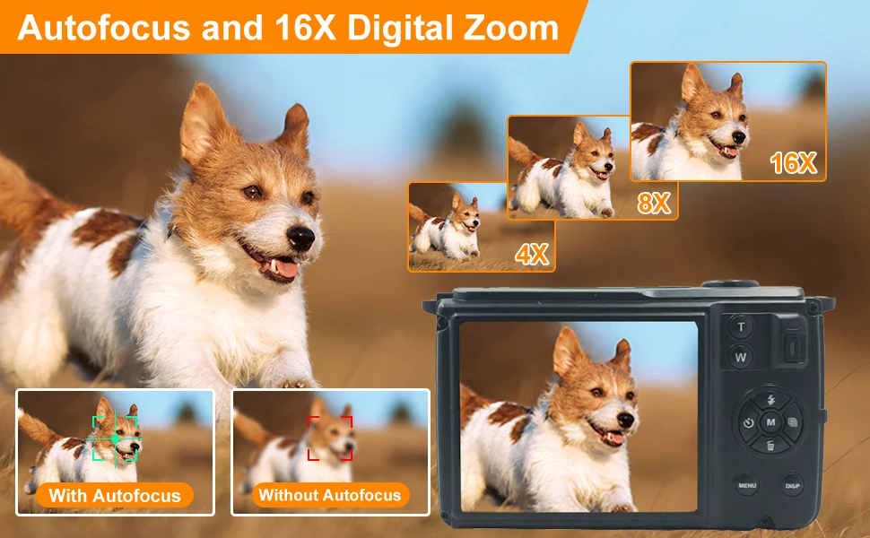 Description Picture 5 of itemBingQianQian16X Digital Zoom Ultra HD Camara Video Profesional 4K WIFI Camcorders Vlog External Lens