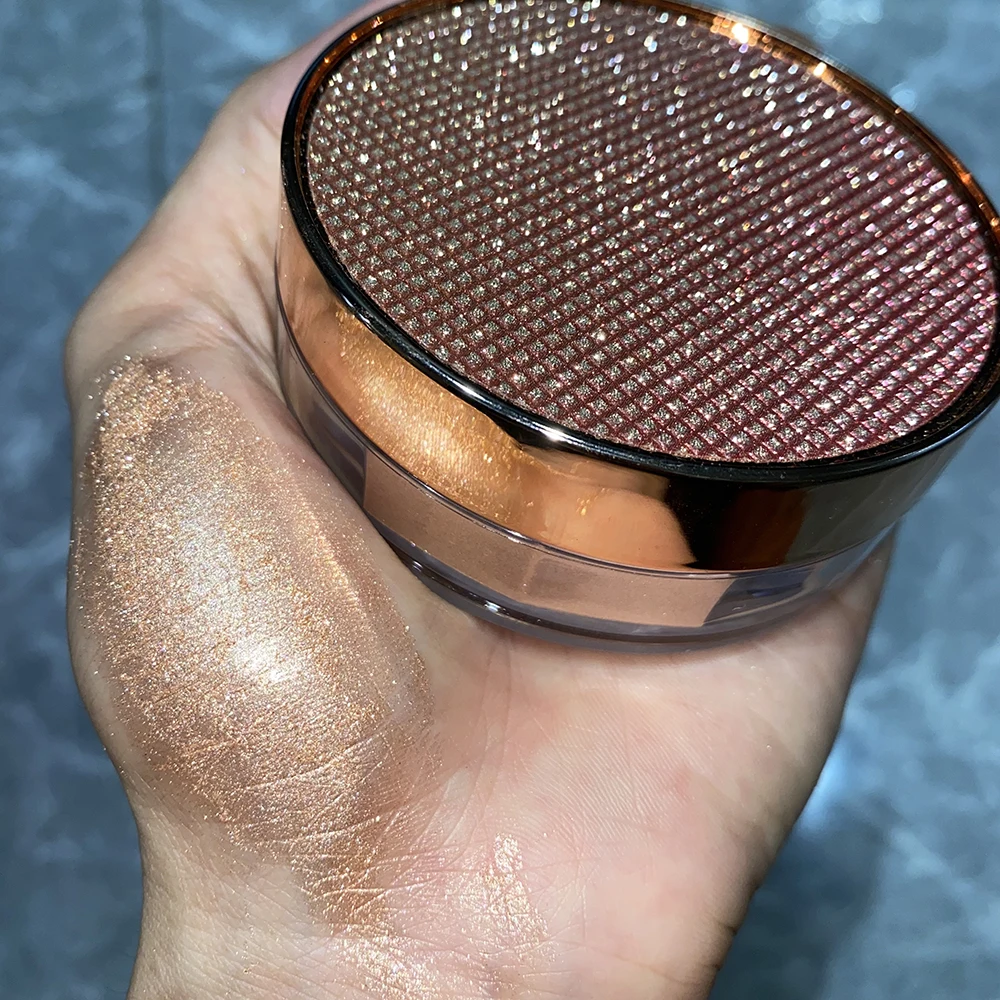 Description Picture 5 of itemNo Logo Highlighter Dust Powder sparkle Glitter Diamond Powder Shimmer Makeup for Face Body Highlight 15g Private label