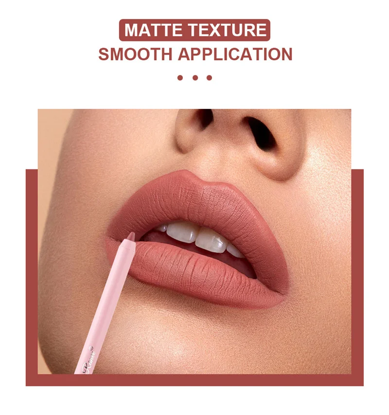 Description Picture 4 of item12 Colors Lipliner Pencil Lip Makeup Lipstick Pencils Waterproof Long Lasting Lipliners Lady Charming Lip Cosmetics Maquiagem