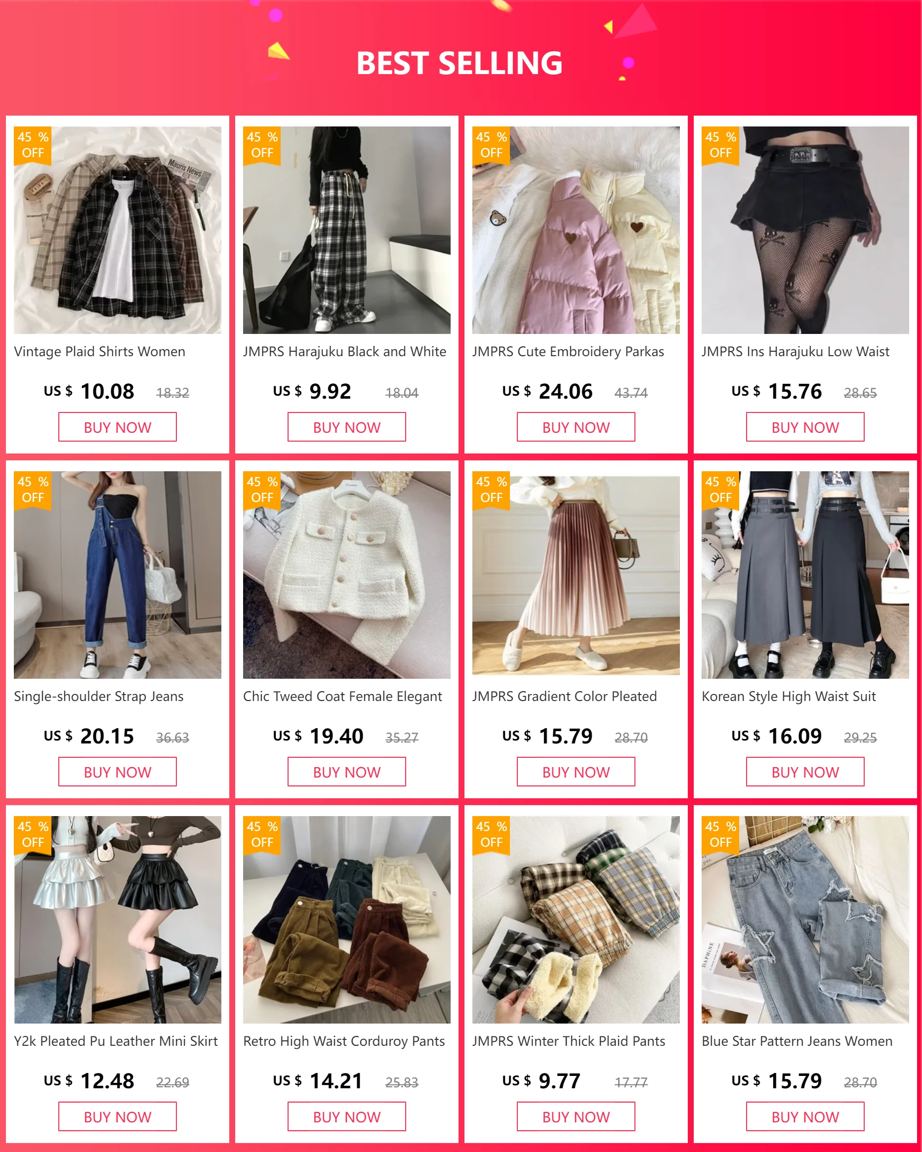 Description Picture 2 of itemJMPRS Cute Embroidery Parkas Coat Women Winter Korean Fashion Thick Loose Warm Jacket Double Sided Design Pink Student Clothes