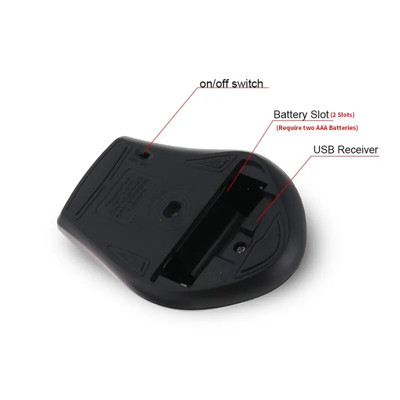 Description Picture 5 of item2.4Ghz Wireless Mouse Gamer for Computer PC Gaming Mouse With USB Receiver Laptop Accessories for Windows Win 7/2000/XP/Vista/98