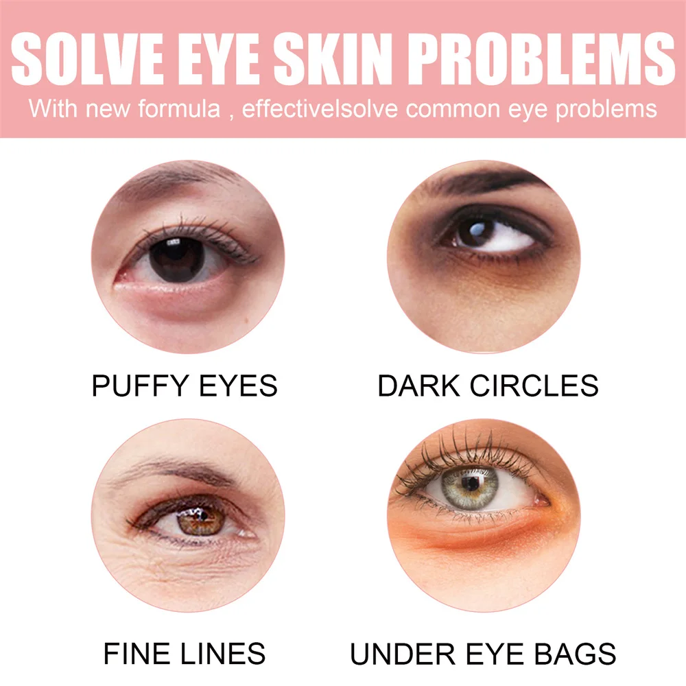 Description Picture 3 of itemSkincare Products Pink Rose Hyaluronic Acid Eye Mask Remove Dark Eye Circles Collagen Eye Patches Korean Face Care Product