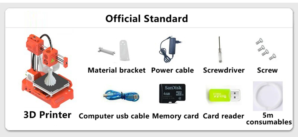 3D Printer Mini Metal Desktop Printer Children Education DIY Designer Model Intelligent Printing Small Impresora Kid 3D Printer