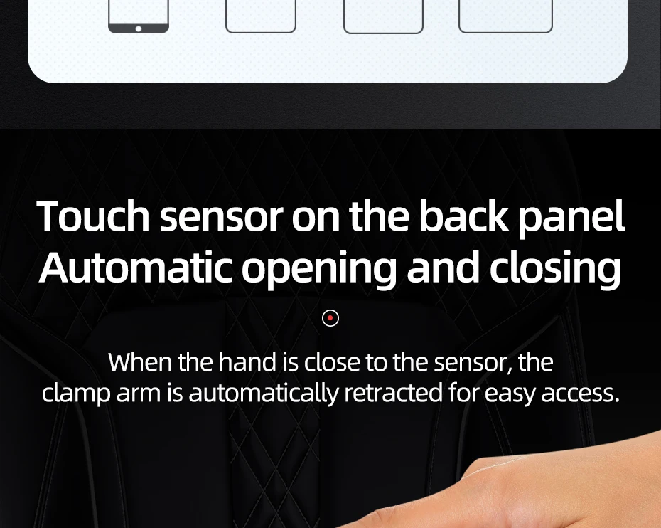 Description Picture 5 of itemHOCO Qi wireless Car Charger Stand Automatic infrared clip Air Vent Mount Car Phone Holder 10W Fast Charger for iphone XS Max XR