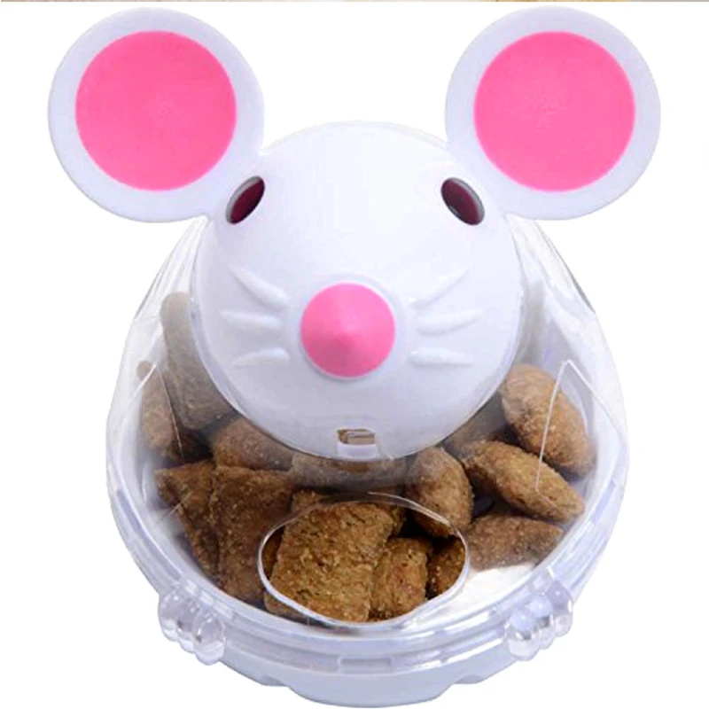 Description Picture 5 of itemFood Leakage Tumbler Feeder Treat Ball Cute Little Mouse Toys Interactive Toy for Cat Food Slow Feeding Pet Toy Supplies