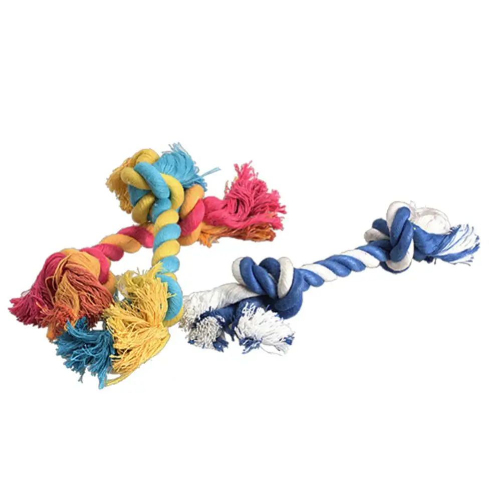 Description Picture 6 of itemDog Puppy Cotton Braided Double Knot Rope Chew Anti Bite Funny Toy Pet Supplies Dog accessories juguetes para perro