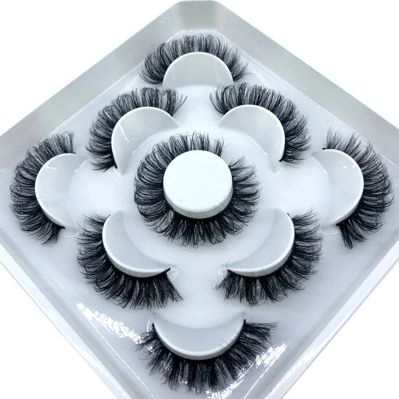 Description Picture 6 of itemHBZGTLAD New 5 pairs 8-25mm natural 3D false eyelashes fake lashes makeup kit Mink Lashes extension mink eyelashes maquiagem