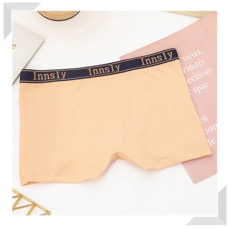 Description Picture 6 of item3Pcs/Set Women Boyshort Boxer Cotton White Underpant Elastic Big Size Panties Female Underwear Protective Shorts Under The Skirt
