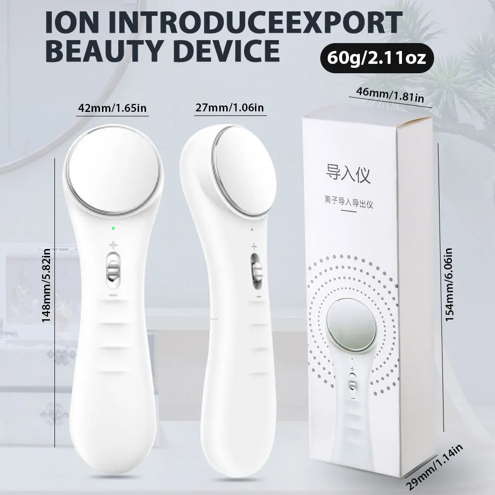 Description Picture 2 of itemFacial Mesotherapy Electroporation RF&EMS Radio Frequency Photon Face Lifting Tighten Wrinkle Removal Skin Care Tools