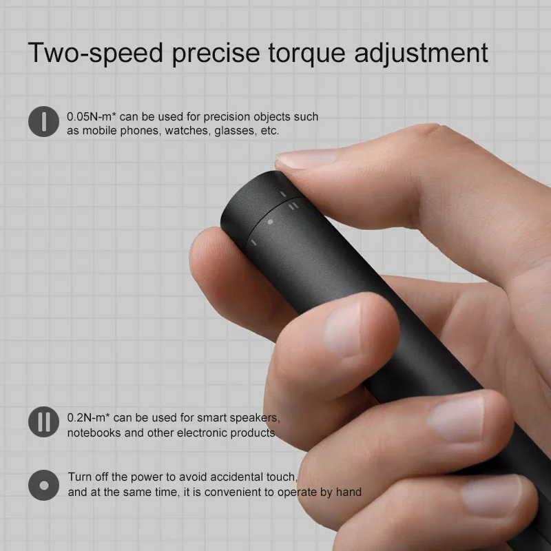 Iconic Brand Mijia Electric Precision Screwdriver Kit Type-C Rechargeable 2 Gear Torque S2 Steel Precision 24 Bits Screw Driver Set