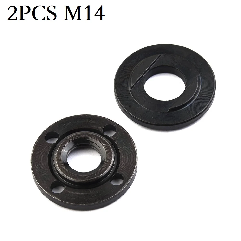 Description Picture 3 of item2pcs M14 Thread Replacement Angle Grinder Inner Outer Flange Nut Set Replacement For 14mm Spindle Thread Angle Grinder Access