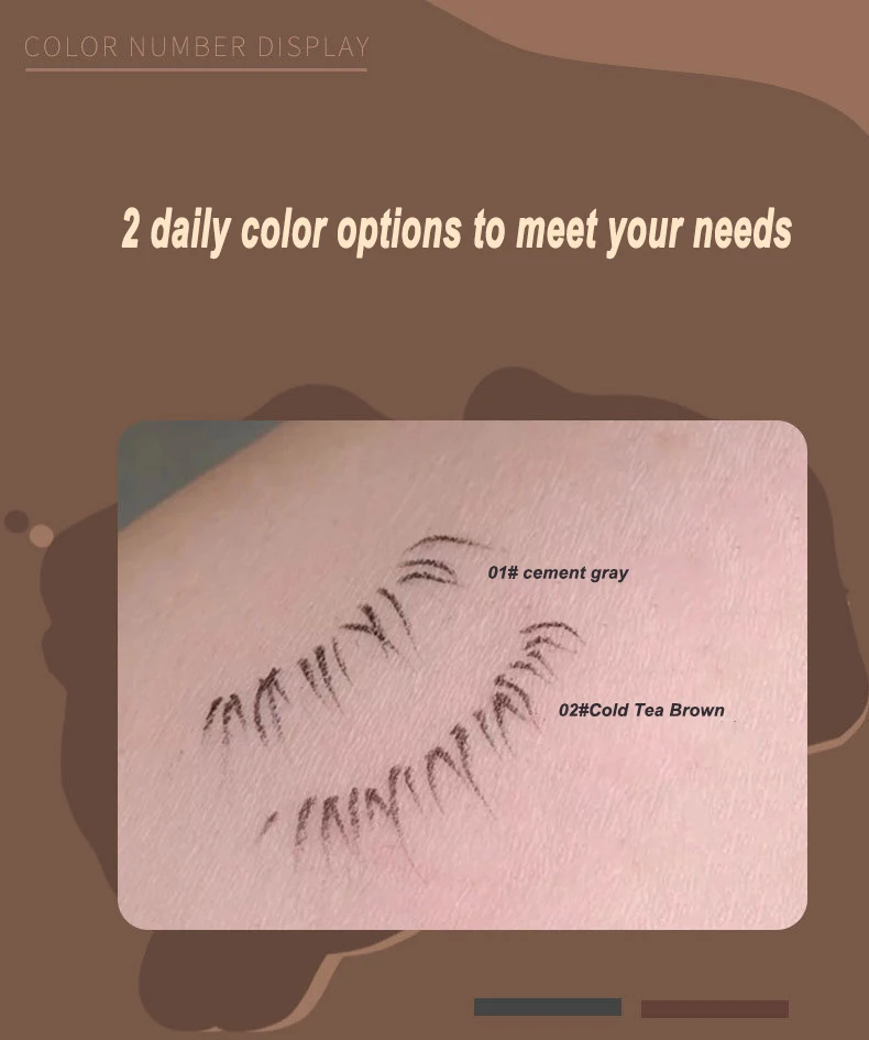 Description Picture 6 of itemLiquid Eyeliner Eyeshadow Stick Lying Silkworm Pencil Grey Brown Lasting Waterproof Ultra-fine Eyelash Pen Cosmetic Makeup Tools