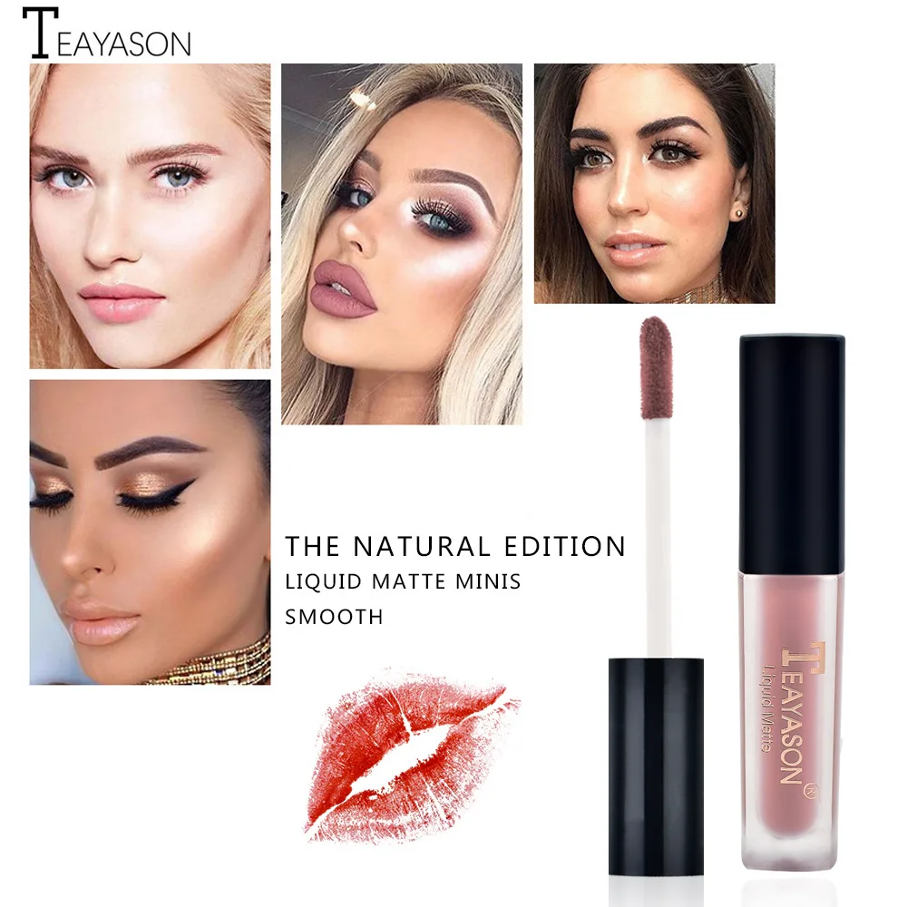 Description Picture 3 of item12 Colors Velvet Matte Lip Gloss Moisturizing Nude Waterproof Liquid Lipsticks Long Lasting Sexy Red Lip Tint Makeup Cosmetic