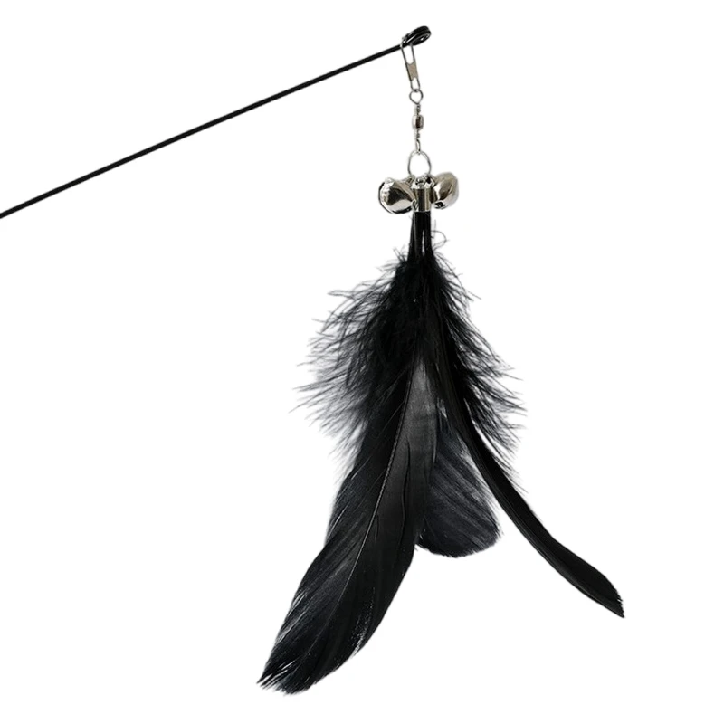 Description Picture 5 of itemFeather Cat Wand with Powerful Suction Cup Funny  Simulation Feather Kitten Stick Interactive Sucker Cat Stick Toys Gatos