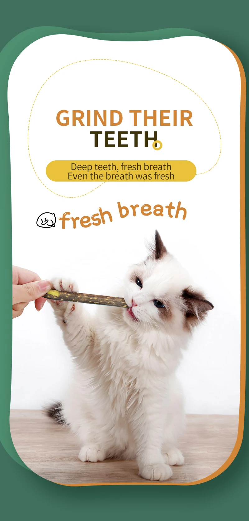 Natural Catnip Pet Cat Molar Toothpaste Stick Pet Cat Kitten Chew Toys Stick Fruit Matatabi Cat Snacks Sticks Pet Cleaning Teeth