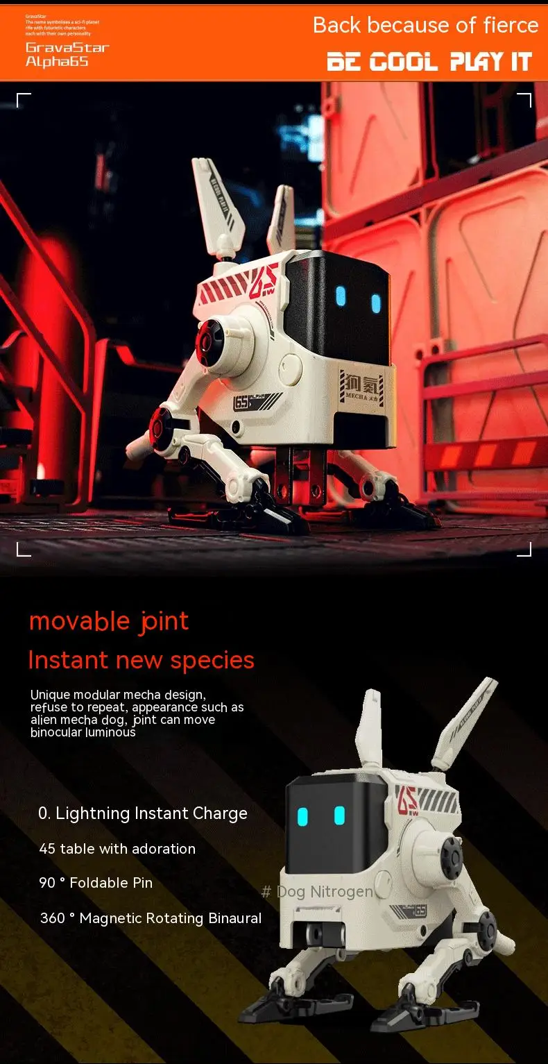 Description Picture 4 of itemGravaStar Creative A65 GAN Charger Desktop Laptop Dog 65w Fast Type-c Charger For iPhone 14 13 Pro Max iPad Iconic Brand Phone Charger