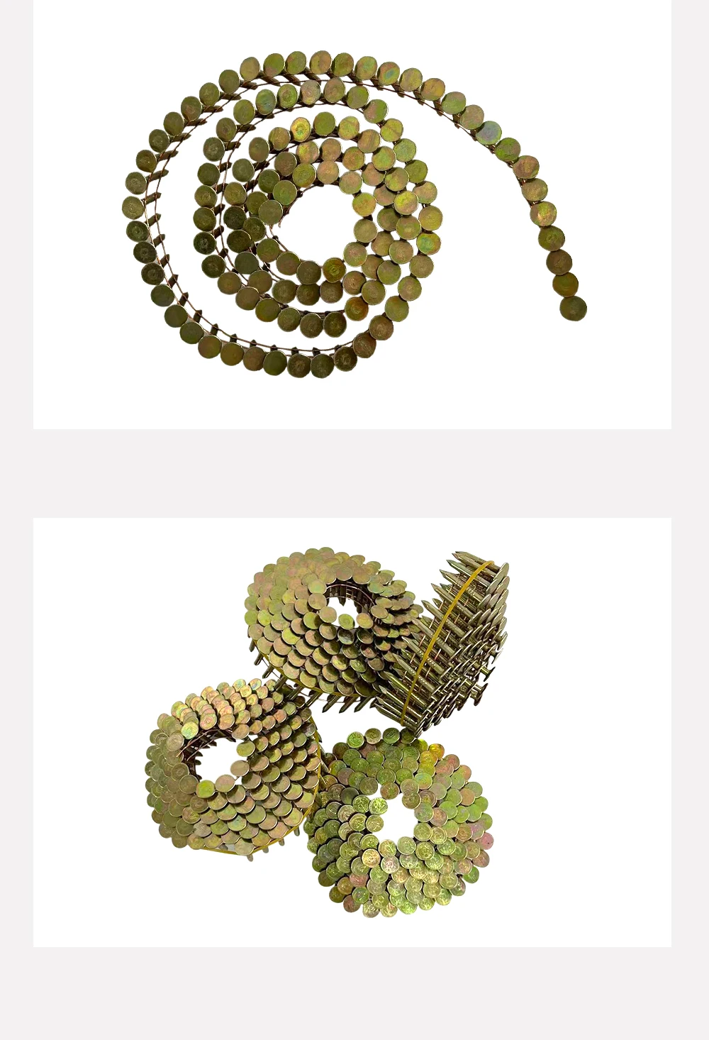 Description Picture 5 of item120pcs Coil Nails Big Cap Nails for CRN45 25mm 32mm Thick Nails for Coil Nailer