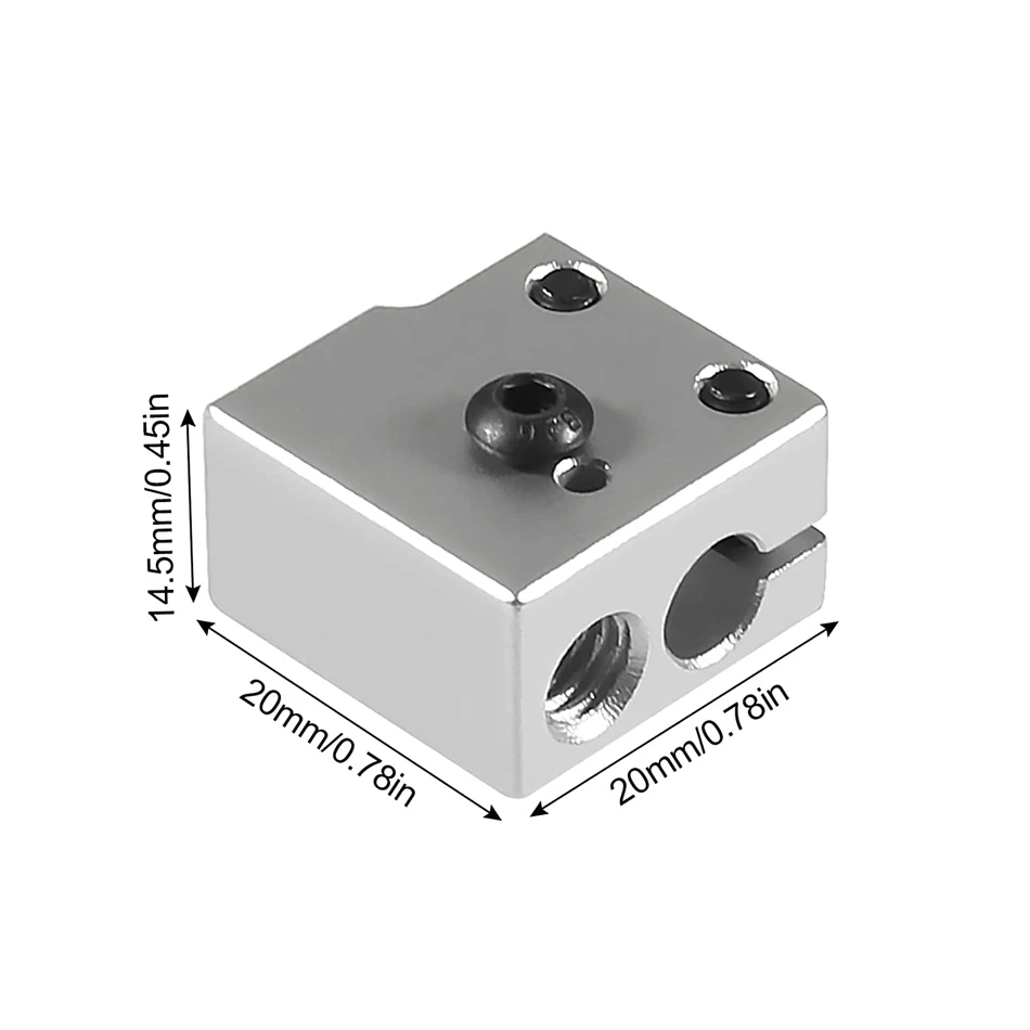 Description Picture 5 of itemV6 Heat Sink 1.75mm + Volcano Titanium Alloy Nozzle 0.4mm + Crater Heater Block for 3D Printer Accessories