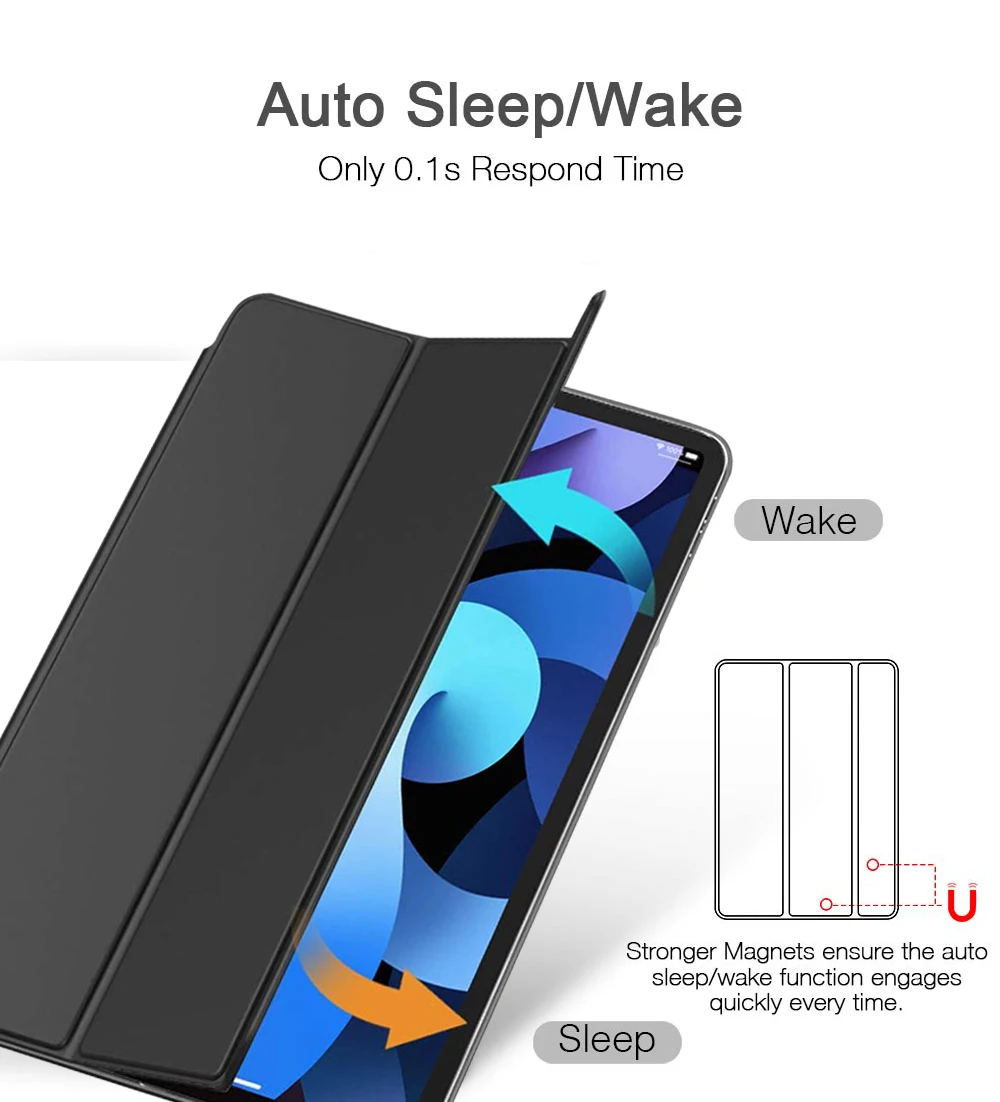 Tablet Cover For Samsung Galaxy Tab A7 Lite 8.7'' 2021 Leather Smart Folio Case For SM-T225 SM-T220 Protective Cases capa
