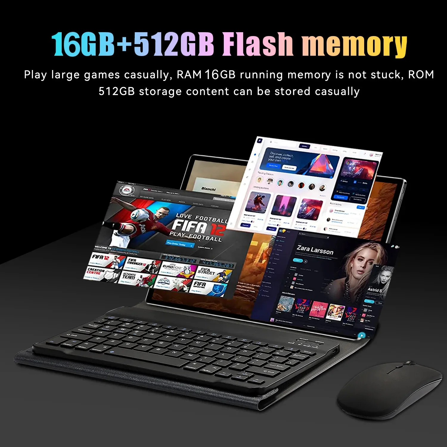Description Picture 4 of itemGlobal Version New Pad6Pro Tablet Android13 11 Inch 16GB 512GB 5G Dual SIM Phone Call GPS Bluetooth WiFi Google Tablet PC