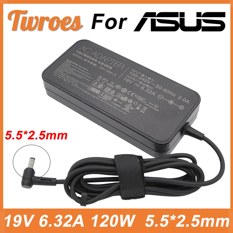 Laptop Adapter AC Power 19V 6.32A 5.5*2.5mm 120W For toshiba Satellite For Asus PA-1121-28 N750 N500 N53S G50 N55 Charger