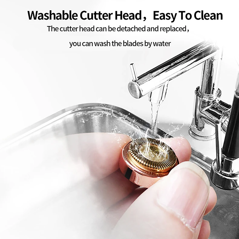 Description Picture 6 of itemElectric Eyebrow Trimmer Mini Eye Brow Epilator Facial Lipstick Shape Hair Removal Portable Women Painless Razor Shaver Tool