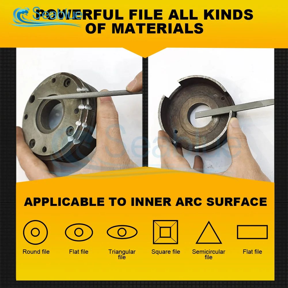 Description Picture 5 of item5Pcs 140/160/180mm Mini Metal Rasp Needle Files Set Wood Carving Tools for Steel Rasp Needle Filing Woodworking Hand File Tool