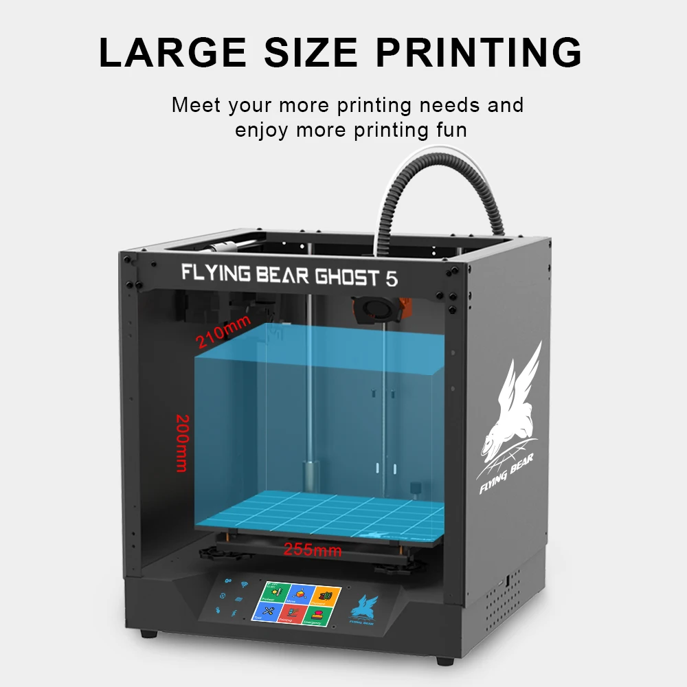 Description Picture 3 of itemFlying Bear 3d Printer Ghost 5 High Precision Fast Printing Size 255*210*200mm Wifi Connection Machine