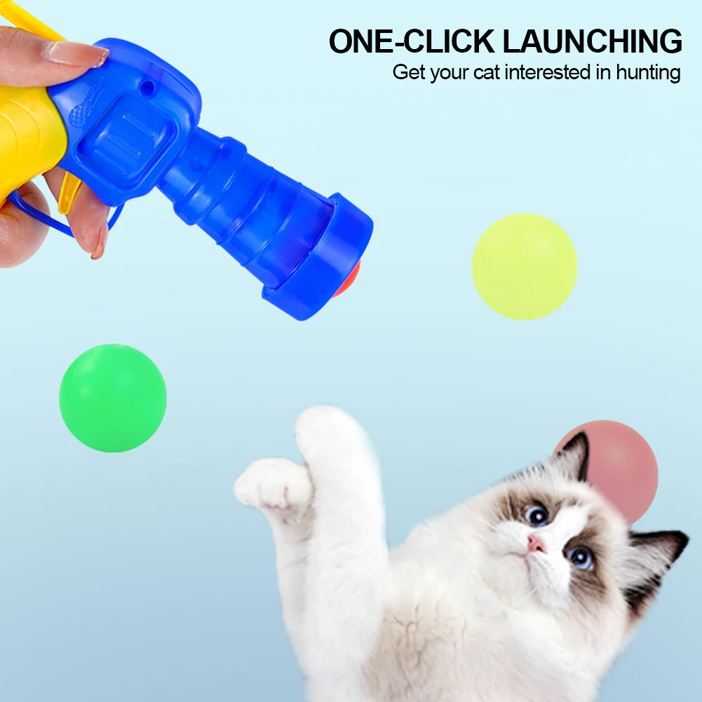 Description Picture 5 of itemCat Toys Creative Random Color Pompoms Games Stretch Interactive Training Plush Ball Toys for Cat Pets Supplies Accessories