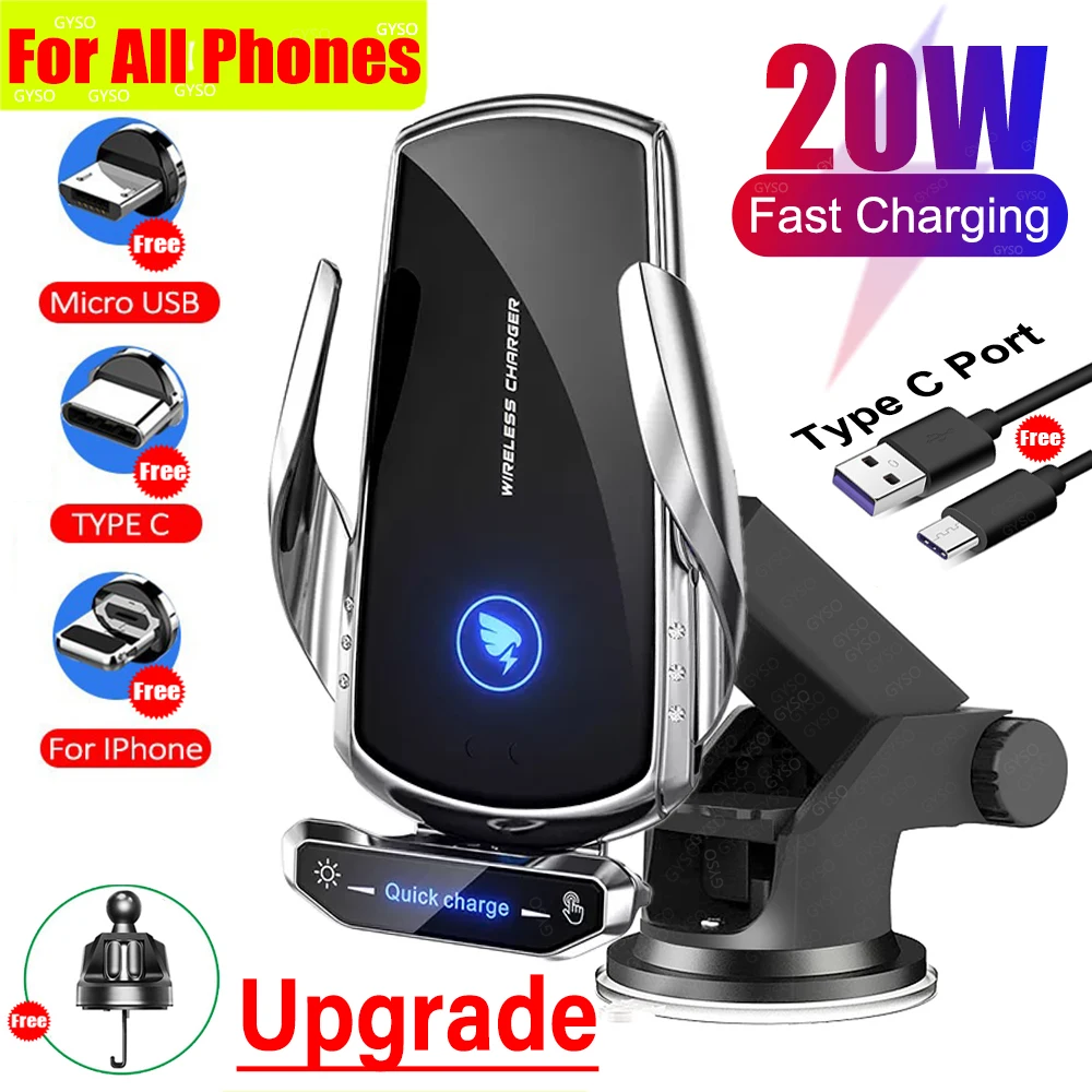 20W Car Wireless Chargers Magnetic Fast Charging Station Air Vent Stand Phone Holder For iPhone 12 14 13 Pro Max Iconic Brand Samsung