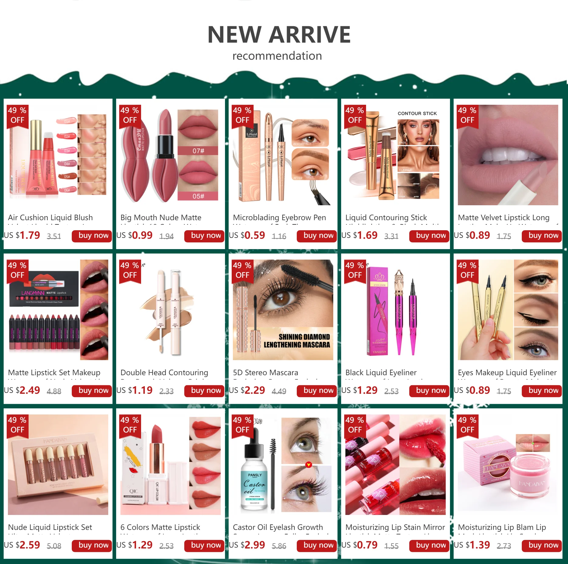 Description Picture 2 of itemMakeup Set Black Mascara + Eyeliner Pen Maquiagem Waterproof 4D Fiber Mascaras Make up Kit Big Eyes Cosmetics Eye Liner Pencil