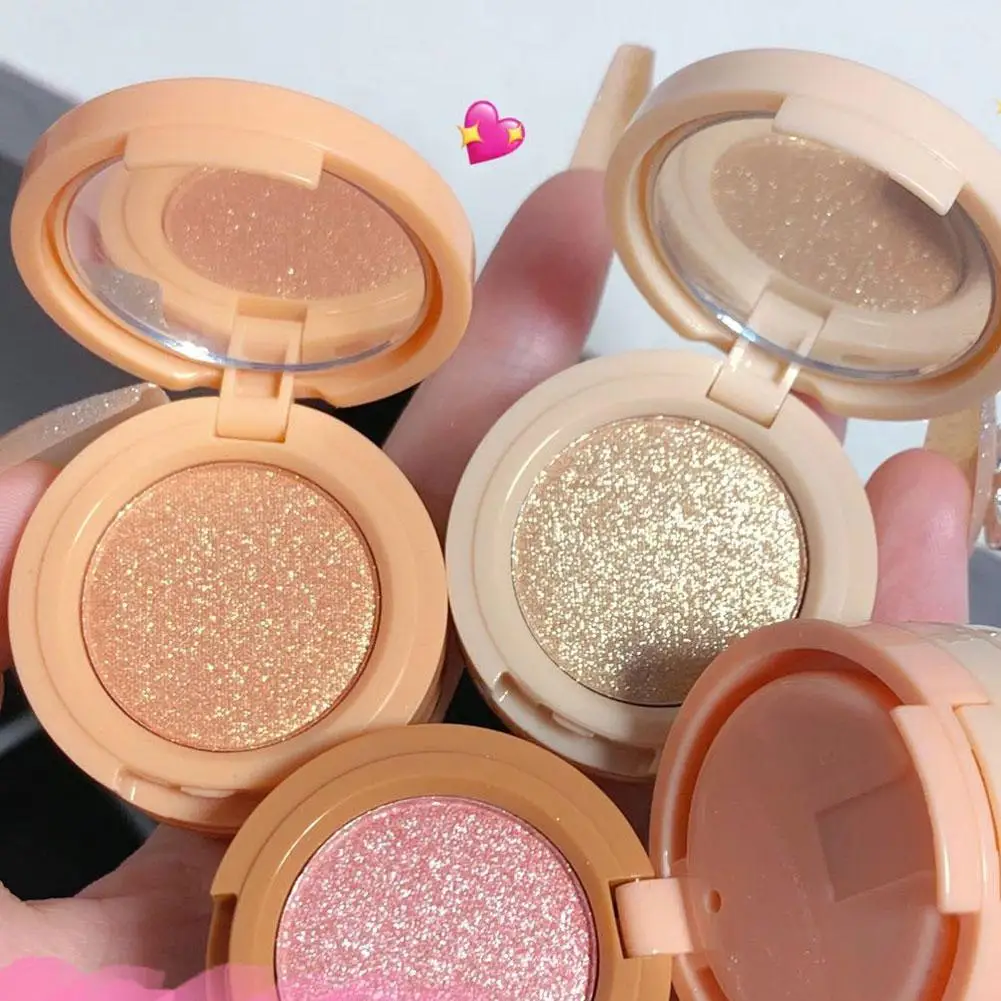Description Picture 4 of item3 In 1 Matte Highlighter Blush Palette Pearly Blush Eyeshadow Face Cosmetics Makeup Palette Female Multifunctional Shiny T0E2