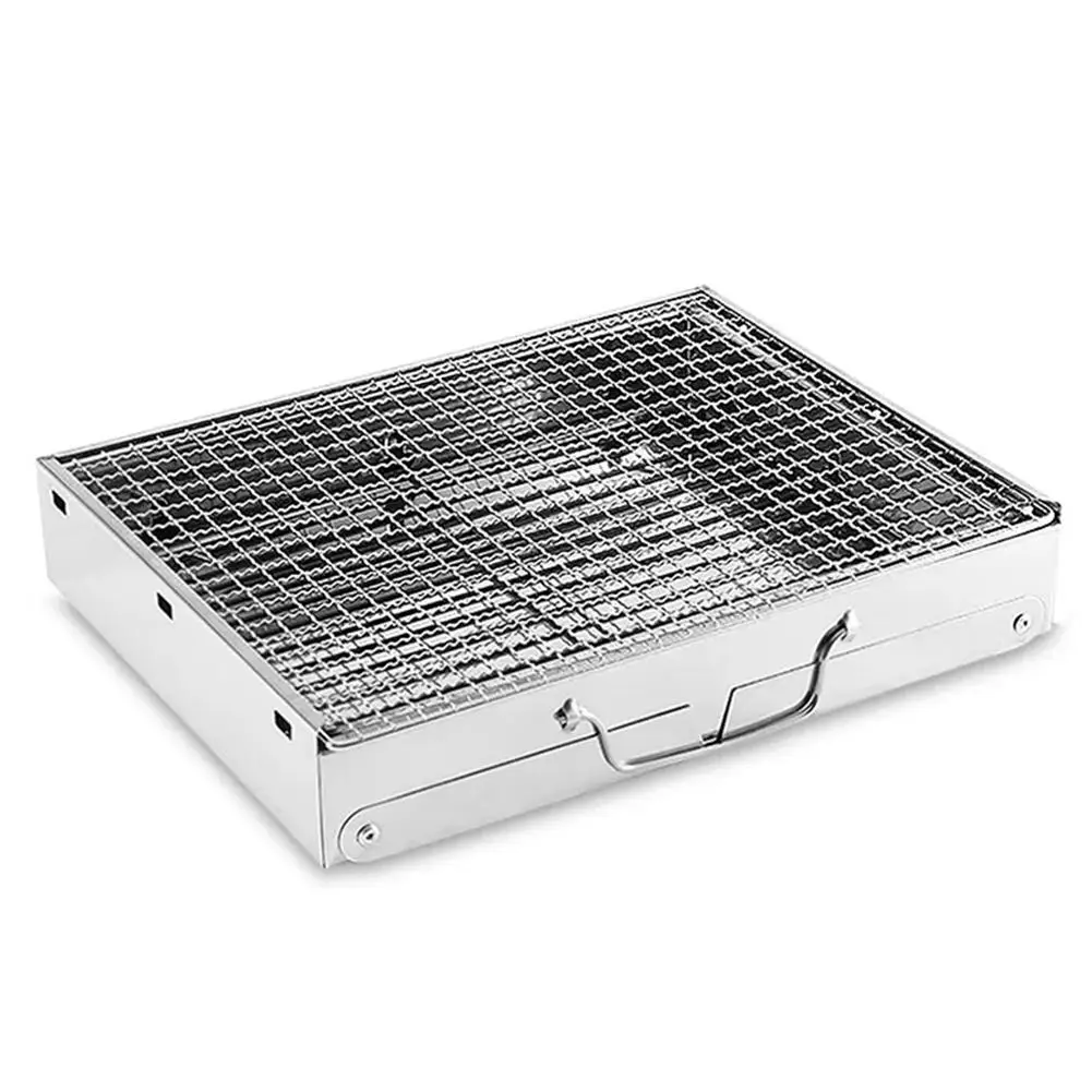 Description Picture 6 of itemPortable Foldable BBQ Grills Patio Barbecue Charcoal Outdoor Grill Stainless Steel Tools Garden Stove Picnic Camping H1X2