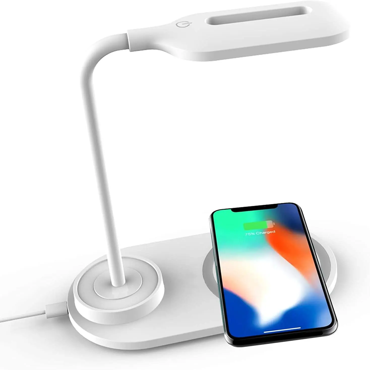 50W Wireless Charging LED Table Lamp For Samsung S20/S10/Note10 Fast Wireless Charger For iPhone 12 11Pro/Xr/Xs/8 Adjustable