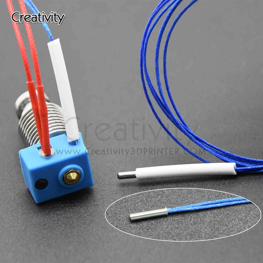 Description Picture 3 of itemCreativity ATC Semitec 104GT-2 104NT-4-R025H42G Thermistor Cartridge 280℃ for PT100 V6 Cartridges Heat Blocks