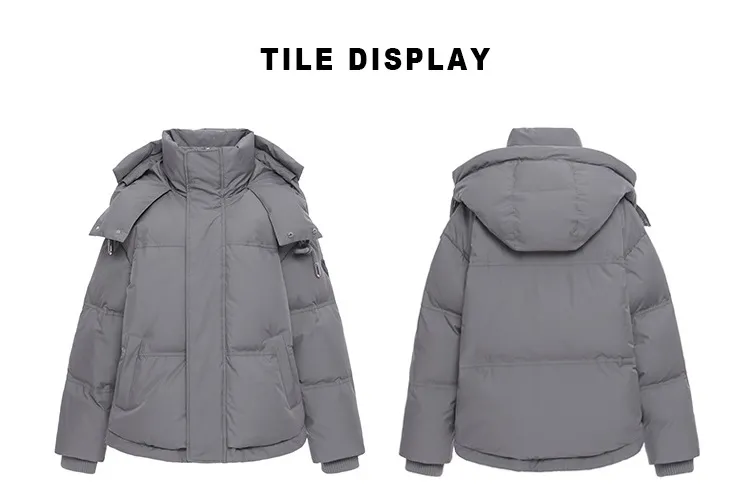 Description Picture 4 of itemGery Down Cotton Jacket Women Hooded Parkas 2023 Winter Padded Coat Thick Warm Love Embroidery Loose Puffer Female Snow Outwear