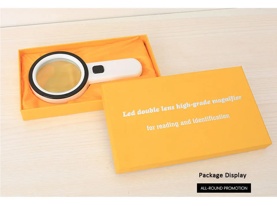 Description Picture 6 of itemHandheld Magnifier 30X Illuminated Magnifying Glass with 12LED Light Reading Magnifying Glass High Magnification Eye Loupe