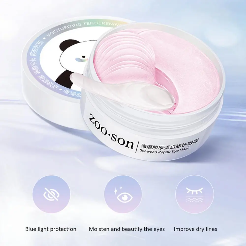 Description Picture 4 of item60Pcs Under Eye Patches Moisturizing Eye Gel Pads Hydrating Eye Gel Pads Easy To Absorb Eyes Anti Aging For Dark Circles