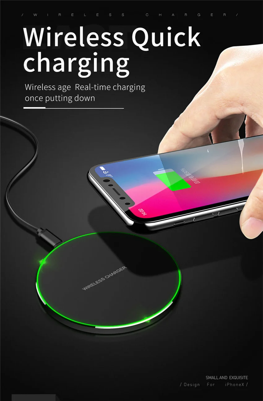 60W Wireless Charger Pad for iPhone 14 13 12 11 X Pro Max XR Samsung Galaxy S22 S21 S10 S9 Iconic Brand Fast Charging Docking Station