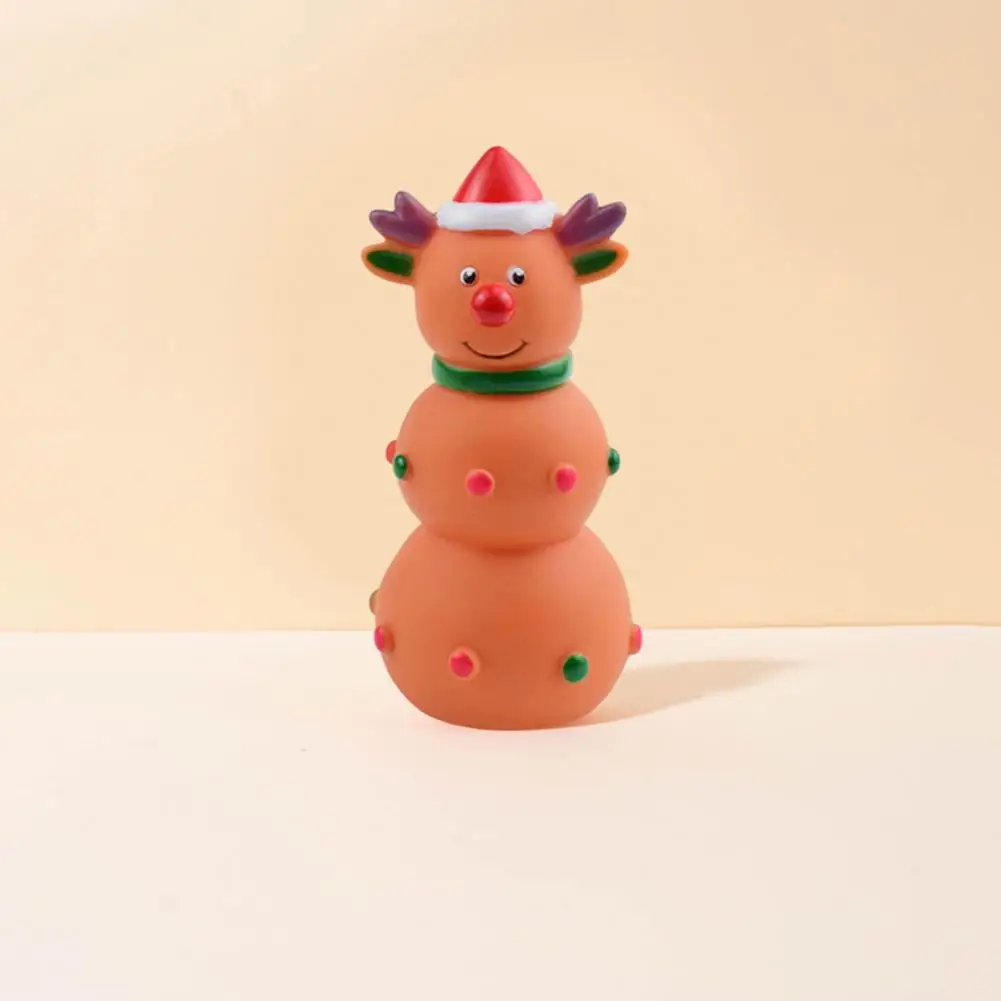 Description Picture 2 of itemPet Toy for Teeth Elastic Pet Toy Christmas Pet Toys Bite-resistant Rubber Toys with Built-in Squeaker for Dogs Teeth-cleaning