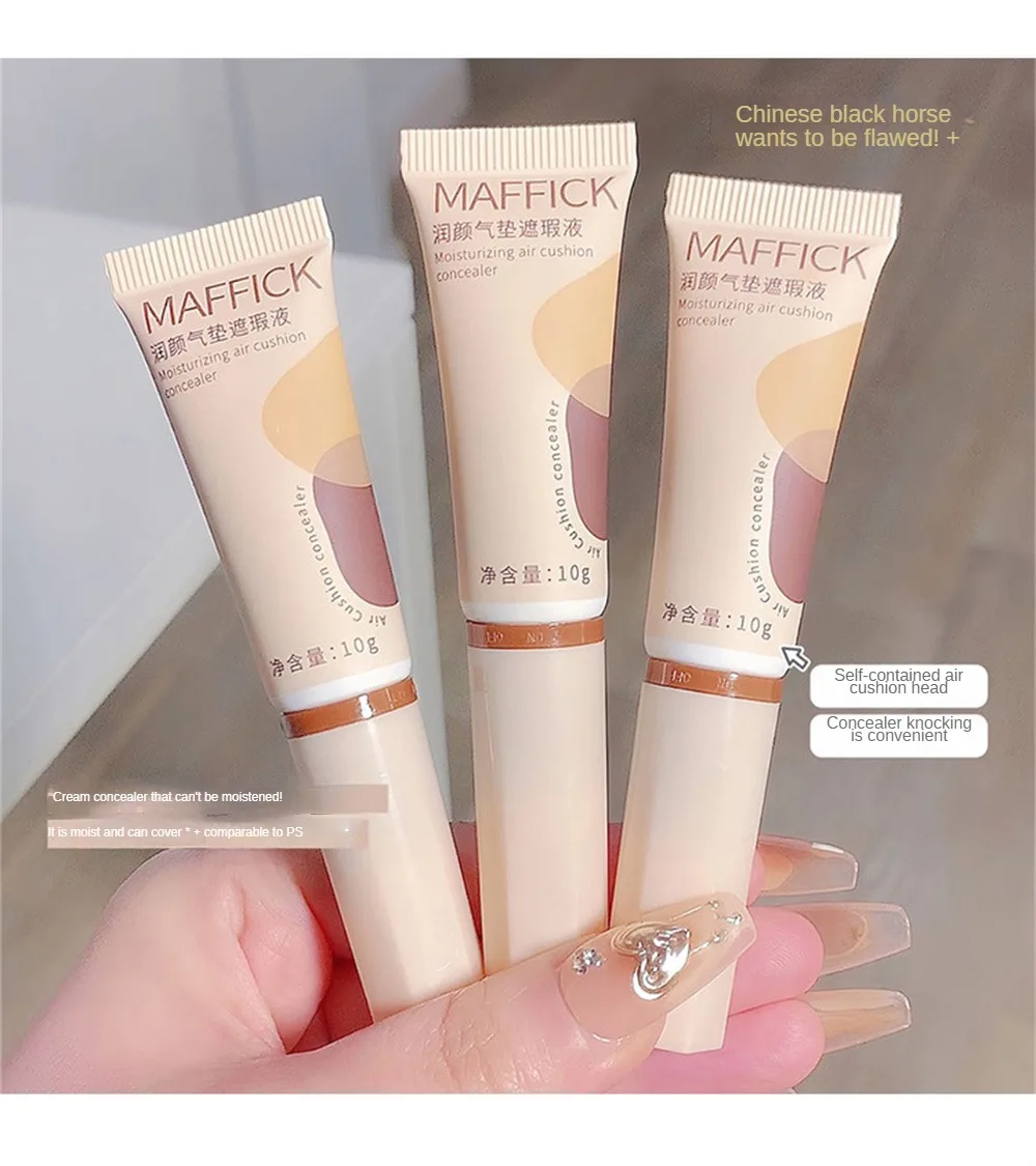 Description Picture 3 of itemConcealer Cream Oil Control Liquid Foundation Light Natural Face Makeup Air Cushion Concealer Full Coverage Long Lasting