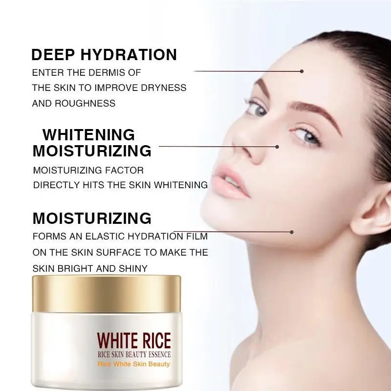 Description Picture 5 of itemWhite Rice Whitening Cream for Face Anti Aging Remove Wrinkles Nourishing Moisturizing Brightening Facial Cream Face Skin Care