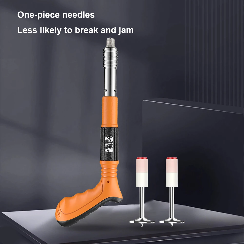 Description Picture 3 of itemManual Steel Nail Gun Set Adjustable Silence Wall Fastener Air Nailer Gun One-handed Operate Nail Wall Fastening Tool with Nails