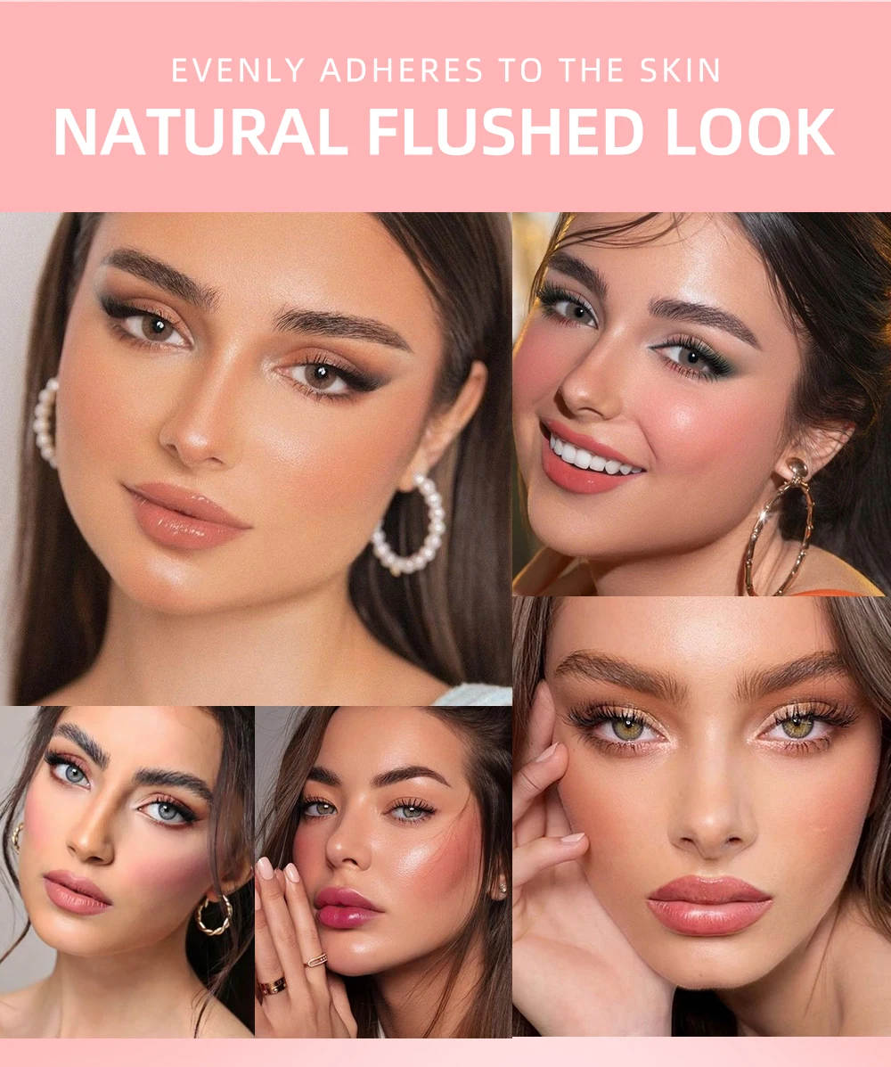 Description Picture 4 of itemQIBEST Liquid Cheek Blush Facial Nourishing Blush Stick Waterproof Multi-purpose Eyes&lips Makeup Blusher Cosmetics 5 Colors Set