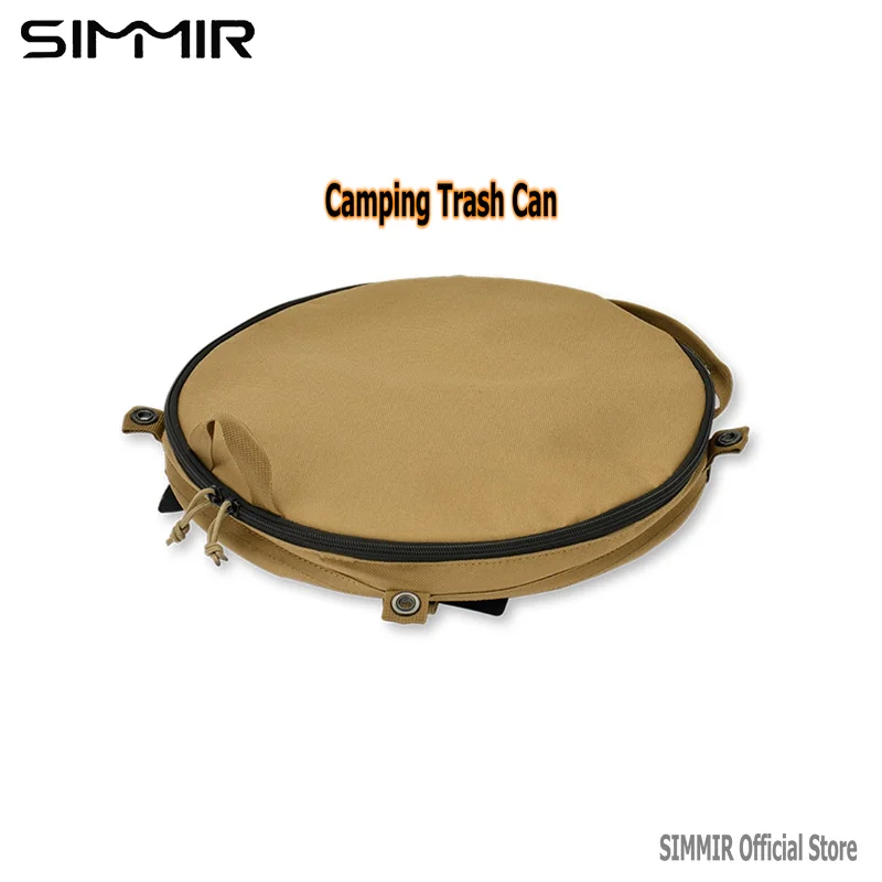 Description Picture 2 of itemSelf-Drive Camping Barbecue Cleaning BBQ Portable Cylinder, Camping Trash Can, Collapsible Storage Compressible Drum, Canvas Can