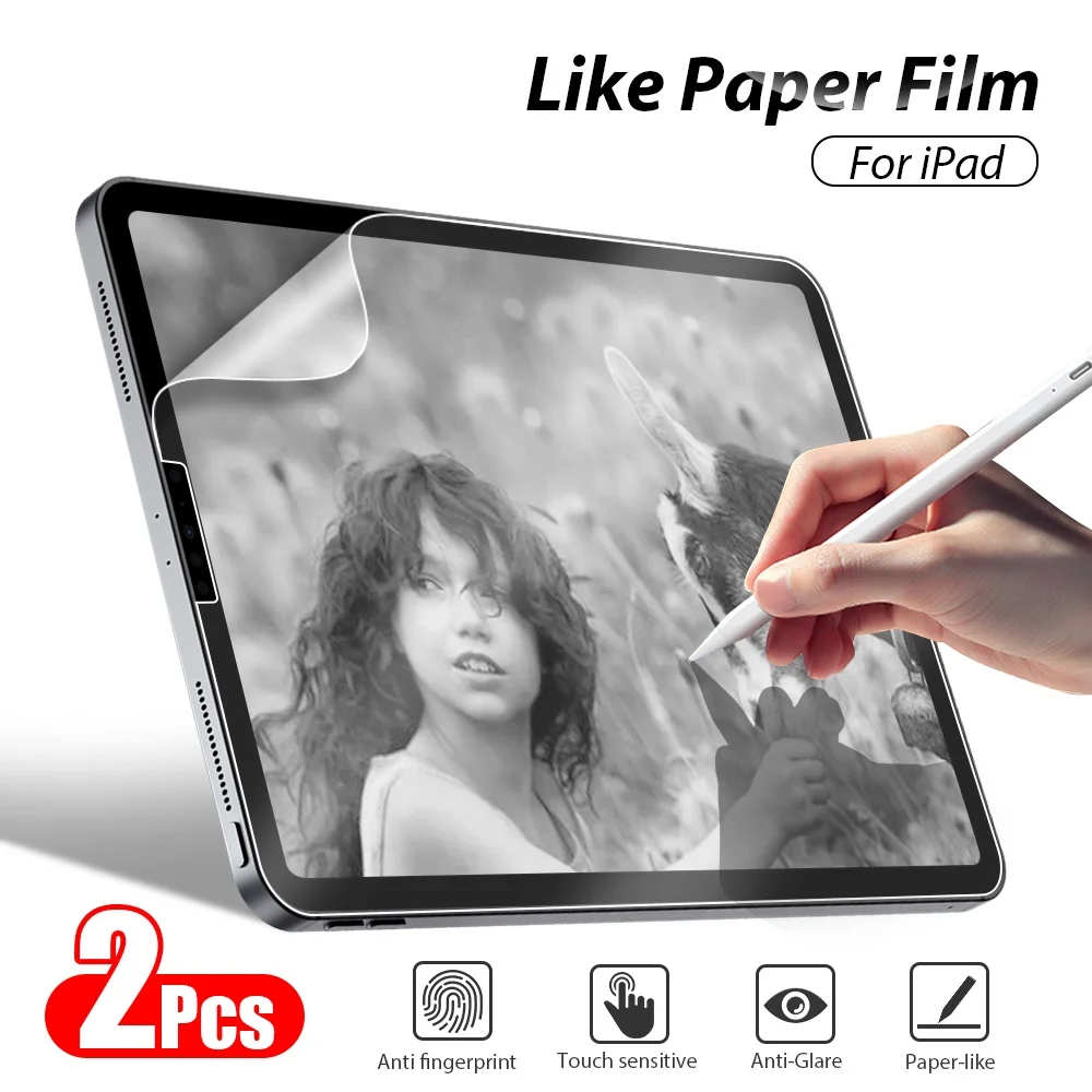 Description Picture 2 of itemMatte Like Paper Film For Ipad Pro 11 12.9 6th 9th 10th Generation 10.9 Screen Protector For Ipad Air 5 4 Mini 6 12 9 10.2 9.7