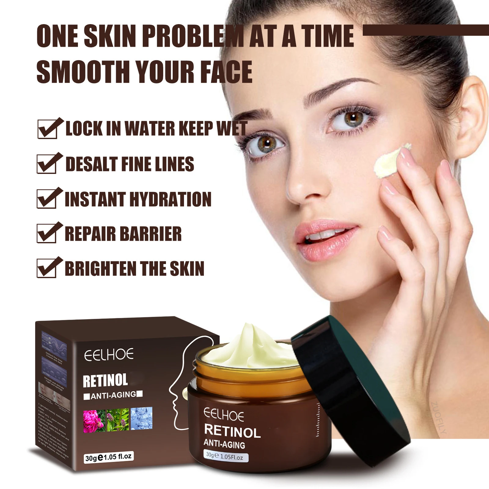 Description Picture 3 of itemRetinol Fade Wrinkle Face Cream Anti-Aging Lifting Firming Skin Care Hyaluronic Acid Moisturizing Whitening Beauty Cosmetics