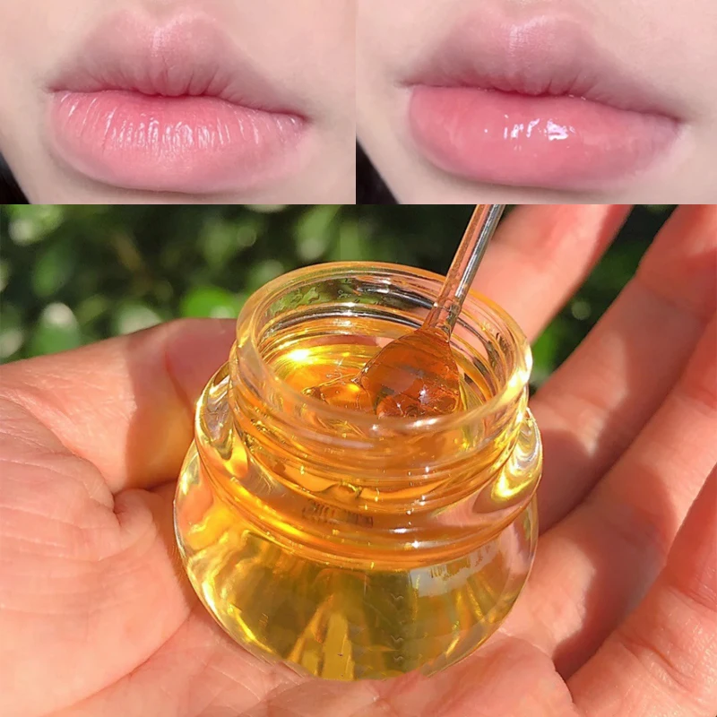 Honey Moisturizing Lip Oil Nourishing Anti-wrinkle Lip Care Oil Anti-cracking Unisex Lip Gloss Honey Smooth Lip Care Makeup