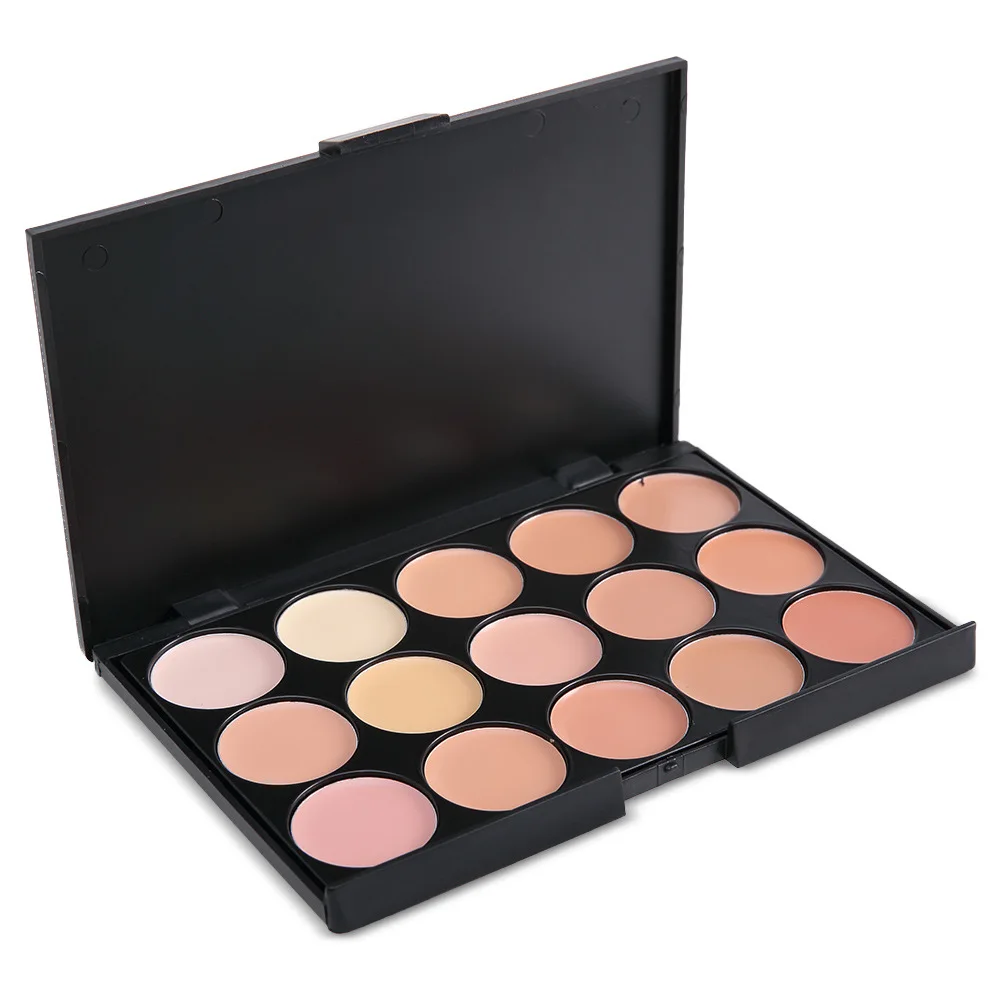 Description Picture 4 of itemNatural Professional Concealer Palettes 15 Colors makeup Foundation Facial Face Cream Cosmetic contour palette concealer palette