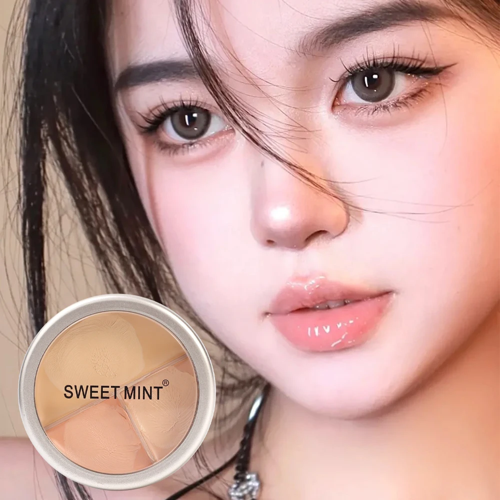 Description Picture 3 of item1PC High Coverage Concealer Palette Corrector Anti Dark Circle Freckle Waterproof Foundation Cream for Face Makeup Base Cosmetic
